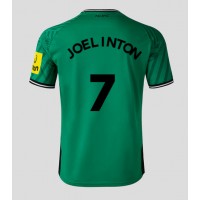 Camiseta Newcastle United Joelinton #7 Segunda Equipación Replica 2023-24 mangas cortas